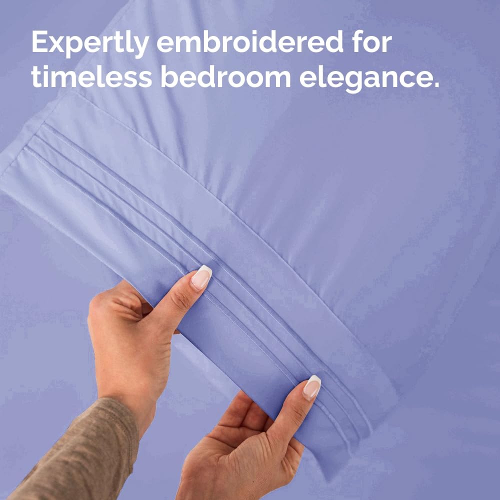 Standard Pillow Cases Set of 10 - Ultra Soft Hotel Quality Pillowcase Covers - Comfy, Cozy & Wrinkle Free - Shrink, Stain and Fade Resistant - Machine Washable Pillow Protectors - 10 Pcs Set - White - Colors B