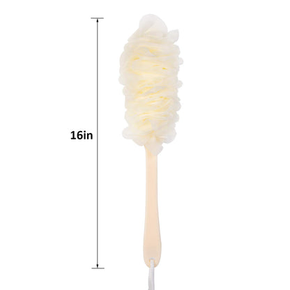 Back Scrubber for Shower, Loofah Long Handle Bath Body Brush, Soft Nylon Mesh Sponge On a Stick for Shower Men Women Kids Elderly, Exfoliating Scrub Cleaning Luffa for All Kinds of Skin(Blue)
