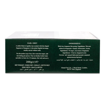 Ahmad Tea Earl Grey Tea, Tagged Teabags without envelopes, 100 Count