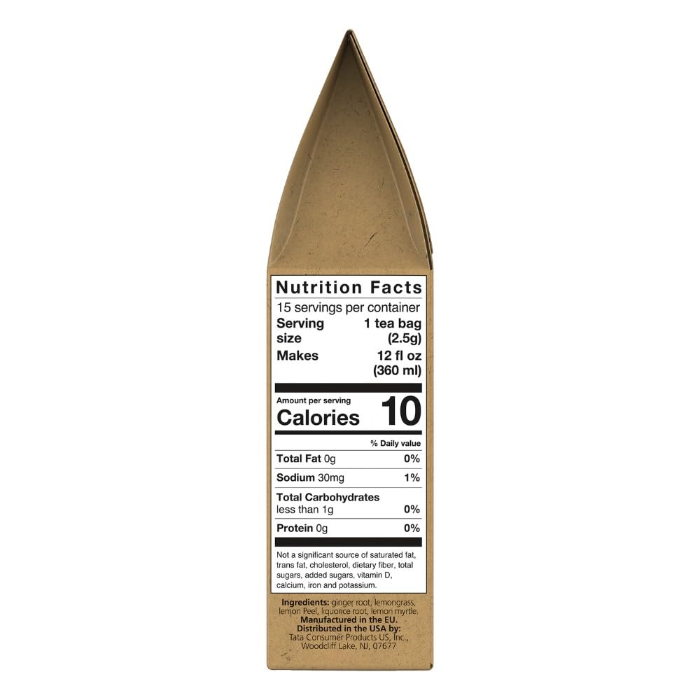 Teapigs, Tea Lemon And Ginger, 15 Count