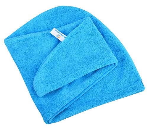 HOPESHINE Hair Towel Twist Microfiber Bamboo Fabric Women's Soft Shower Towels for CurlyHair Turban Wrap Drying Cap Great Gift for Girls 3-Pack