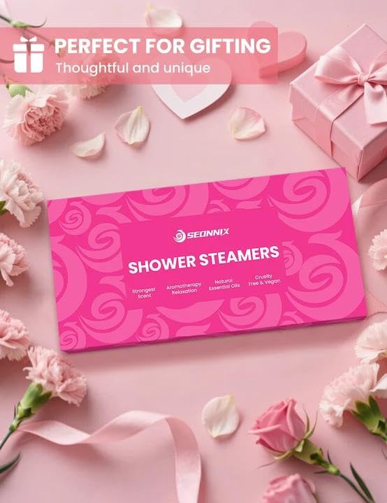 Shower Steamers Aromatherapy 15 Pack, Menthol & Eucalyptus Shower Bombs with Natural Essential Oils, Quick Relief Nasal Congestion, Relaxation & Self Care Gifts for Women & Men
