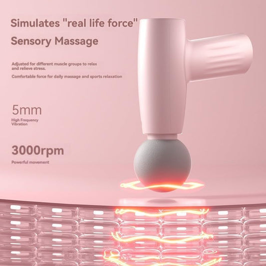 Mini Massage Gun, Portable Handheld Muscle Massager for Muscle Relaxation, Deep Tissue Percussion Small Massage Gun for Back, Neck, Shoulder and Leg Relaxation