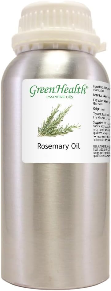 GreenHealth Lavender Essential Oil – 16 fl oz (473 ml) – 100% Pure & Uncut – Aluminum Bottle – Bulk Lavender Oil for Diffuser, Aromatherapy, Candles, Soap & DIY