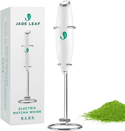 Jade Leaf Matcha - Traditional Starter Set - Japanese Matcha Gift Set Includes: Bamboo Whisk (Chasen), Scoop (Chashaku), Stainless Steel Sifter, Fully Printed Handbook