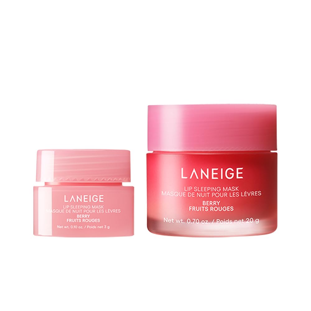 LANEIGE Lip Sleeping Mask: Nourish, Hydrate, Vitamin C, Murumuru & Shea Butter, Antioxidants, Flaky, Dry Lips