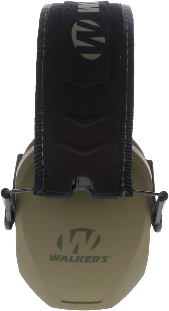 Walker's Razor Slim Passive Earmuffs Ultra Low Profile 27dB NRR Light Weight