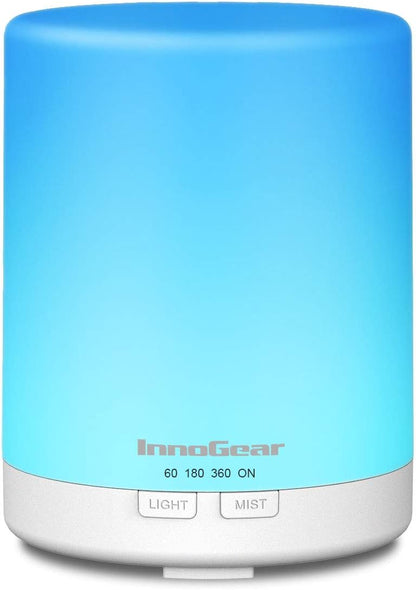InnoGear 300ML Essential Oil Diffuser, Premium 5-in-1 Ultrasonic Aromatherapy Diffusers Mother's Gift Scent Humidifier Aroma Diffuser Vaporizer Auto-Off Timer for Room Office Home, Yellow, Medium
