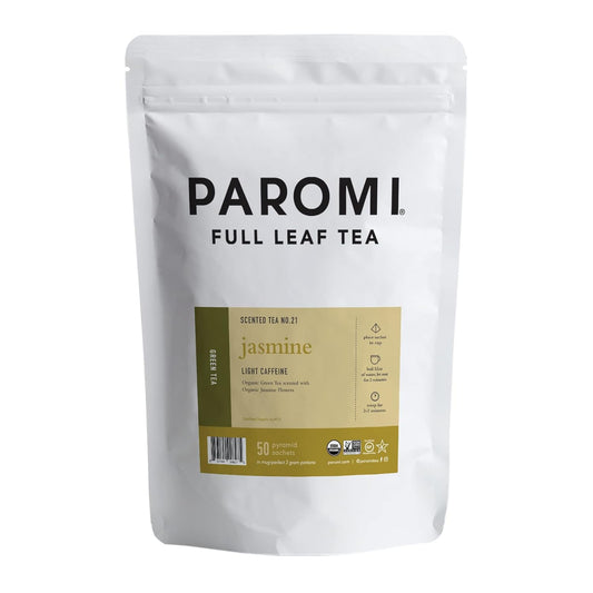 Paromi Chamomile Lavender Rooibos Organic Tea, Signature Jar, 15 Count