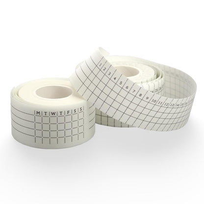 Monthly & Weekly Habit Tracker Writable Journal Spread Washi Sticker Roll Die-Cut/Monthly-49 Stickers/Weekly-120 Stickers/Set of 2
