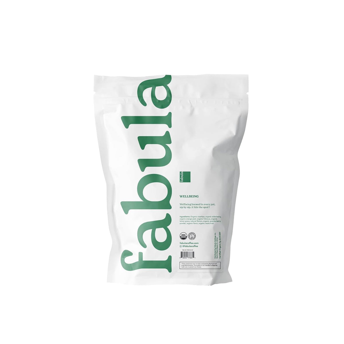 Fabula Herbal Wellness Tea - A Bright & Fruity Passionfruit Blend with Rosehips, Elderberry & Hibiscus for Immune & Mood Boost