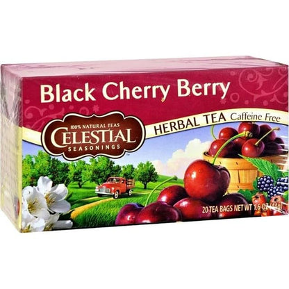 Celestial Seasonings Black Cherry Berry Tea Bags, 20 Count (Pack of 2)