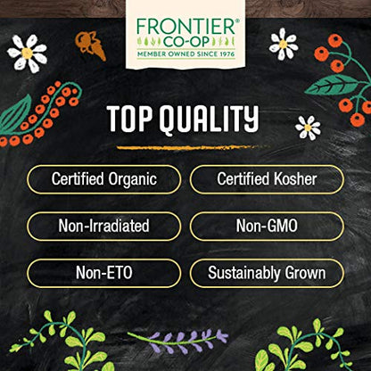 Frontier Co-op Organic Stinging Nettle Leaf, Resealable Bag, Cut & Sifted, Ideal for Making Nettle Tea, Kosher | 0.99 Ounce (Pack of 1)