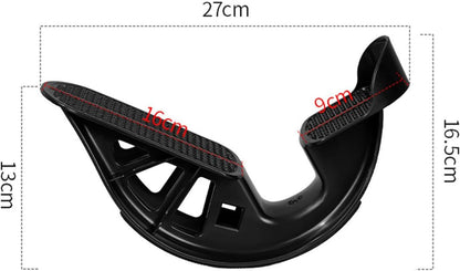 Menolana 2X Foot Rocker Calf Stretcher Portable Fitness Pedal Workout Stretching Tool Tendon Stretch Board for Tight Calves Office Use, Black