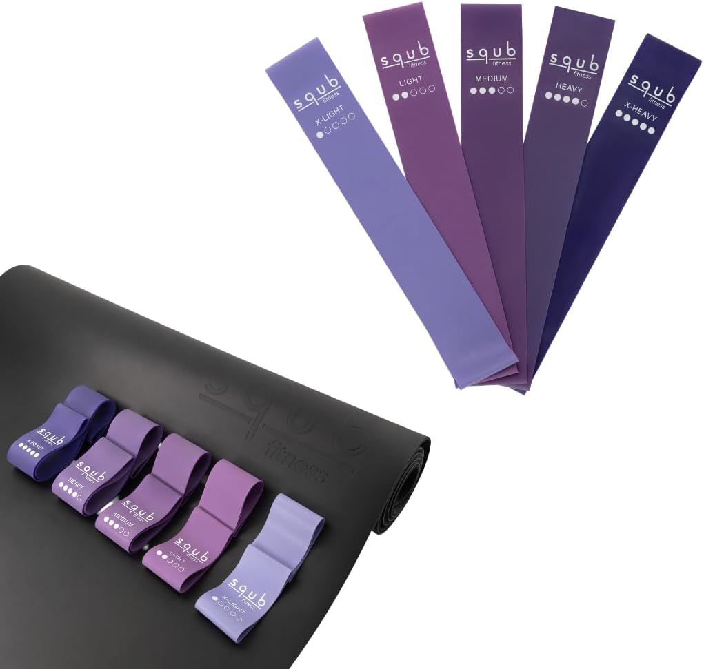 Fitness Resistance Bands Set Stretch Bands for Exercise Bands Resistance for Home Workout Bands, with Handles Bands for Working Out Portable Fitness Bands Resistance Bands for Women Elastic Band