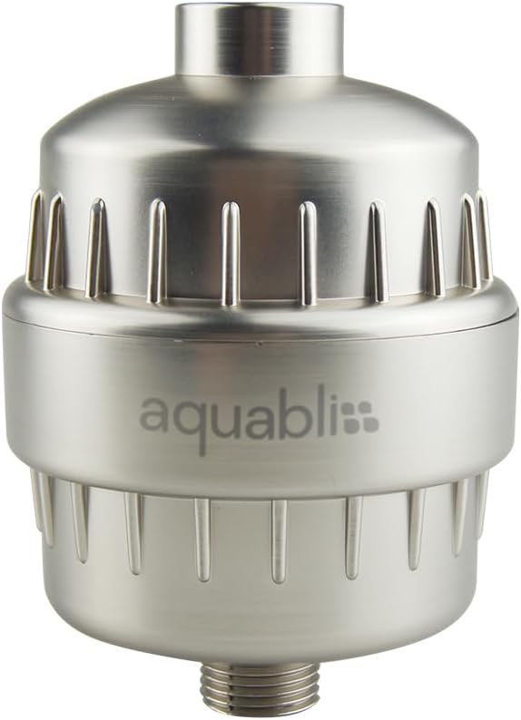 Aquabliss High Output Revitalizing Shower Filter - Reduces Dry Itchy Skin, Dandruff, Eczema, and Dramatically Improves The Condition of Your Skin, Hair and Nails - Chrome (SF100)