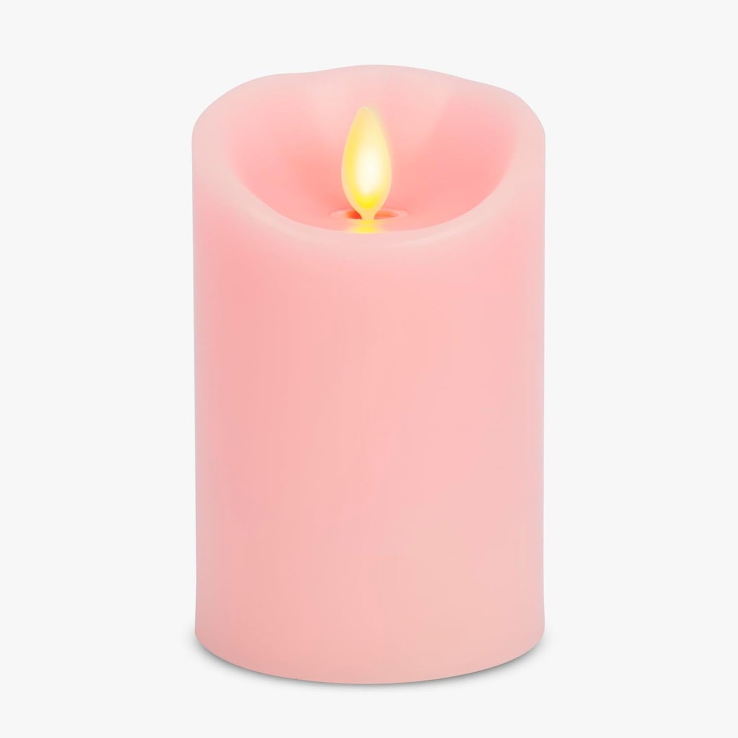 Luminara Flameless LED Battery Operated Ivory Pillar Candle, Flickering Realistic Moving Flame, 3" x 4.5" Luminous Real Wax Indoor Home Decor Pack of 1