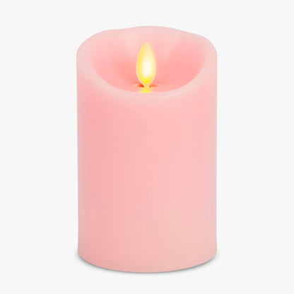 Luminara Flameless LED Battery Operated Ivory Pillar Candle, Flickering Realistic Moving Flame, 3" x 4.5" Luminous Real Wax Indoor Home Decor Pack of 1
