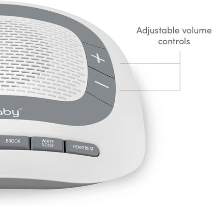 MyBaby SoundSpa White Noise Machine for Babies | 6 Soothing Lullabies for Newborns, Sound Therapy for Travel, Relaxing, Kids, Newborns, Baby Songs, Adjustable Volume, Auto-off Timer, By HoMedics