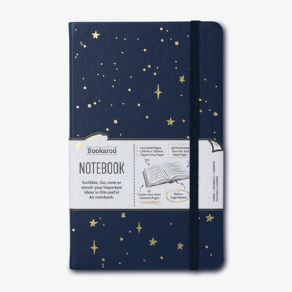 IF Compact Book Light - Moon & Stars, Dark Blue/Gold