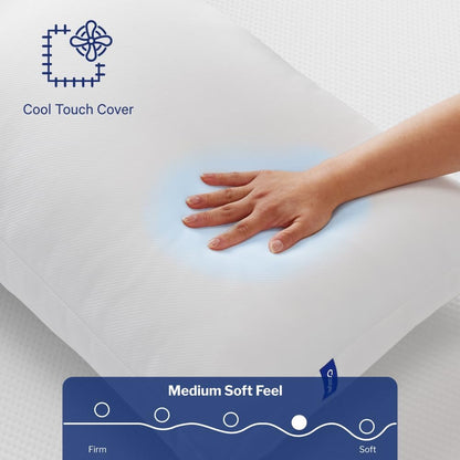 Casper Sleep Essential Cooling Foam Pillow, Standard Size – Firm Memory Foam with Cooling Cover, Supports Side Sleepers, Breathable & Pressure-Relieving