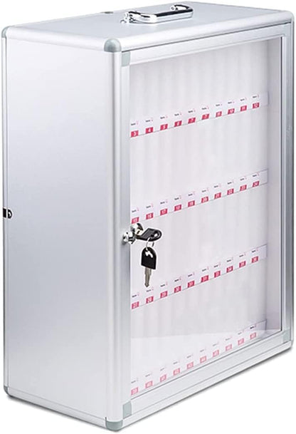 Wall-Mounted Aluminum Alloy Mobile Phone Charging Station & Storage Cabinet Numbered Lockable Cell Phone Storage Box Secure for Schools Offices Events,One Colour,60-One Colour-12