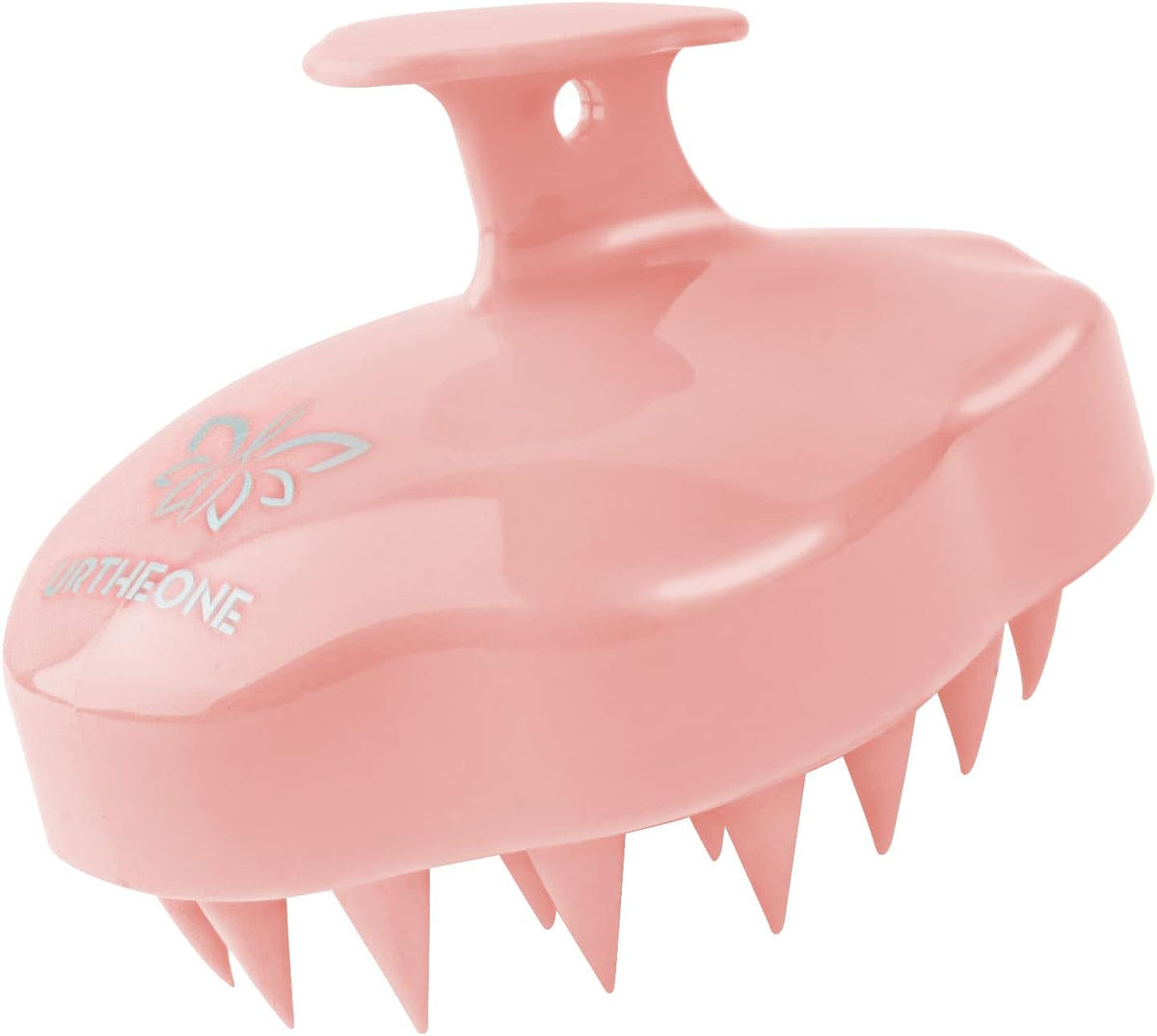 URTHEONE Soft Silicone Hair Scalp Massager Shampoo Brush for Wet Dry Oily Curly Straight Thick Thin Rough Long Short Natural Men Women Kids Pets Hair Care Tools（Pink