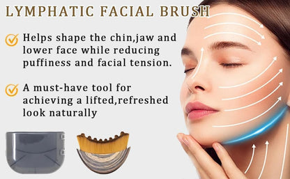 New Lymphatic Contour Face Brush, Lymphatic Drainage Massager for Face,Ergonomically Designed to Fit The Skin Precisely and Relieve Fatigue. (1PCS)