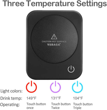 VOBAGA Mug Warmer& Coffee Mug Warmer for Office Desk