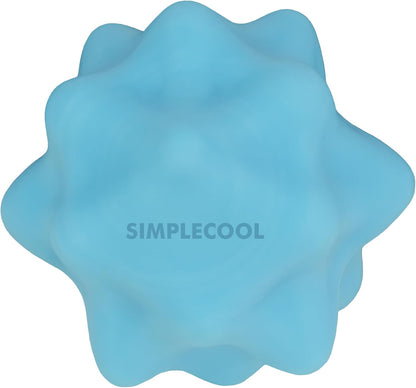 Small Spiky Massage Ball Trigger Point Massage Tool. Solid Bumpy Massager Balls for Deep Tissue Myofascial Release Hand Foot Plantar Fasciitis Pain Relief Knots Acupoint Yoga Fitness. 2.2×2.1in (Blue)