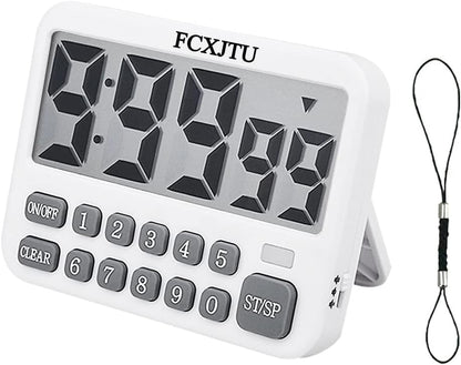 Digital Dual Kitchen Timer, 3-Channel Magnetic Countdown Timer for Cooking