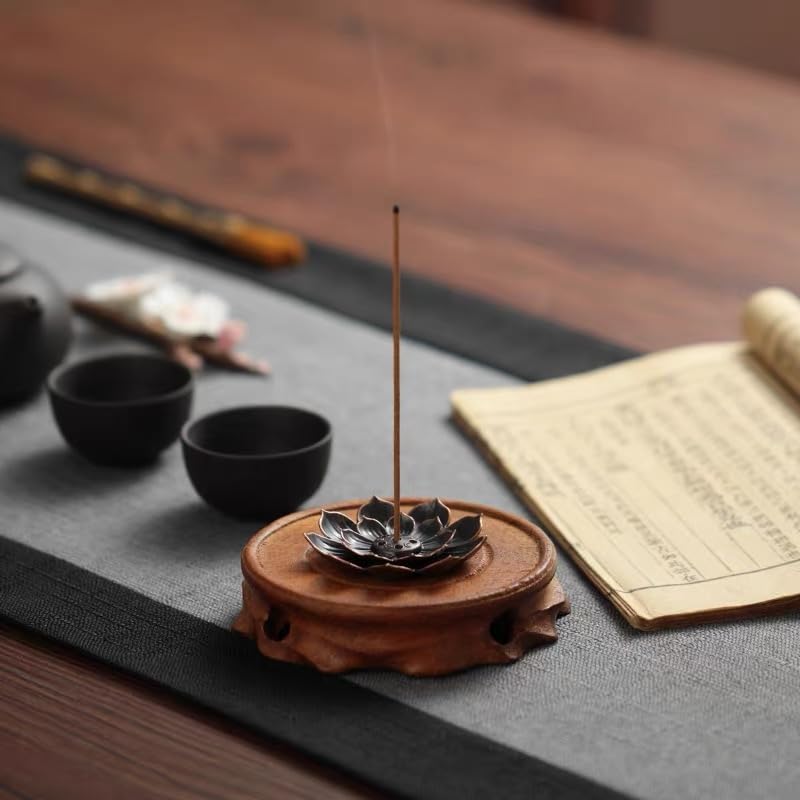 12 Pieces Incense Holder Lotus Sticks Incense Burner Cone Incense Burner Ash Catcher for Home Fragrance Yoga Sauna SPA