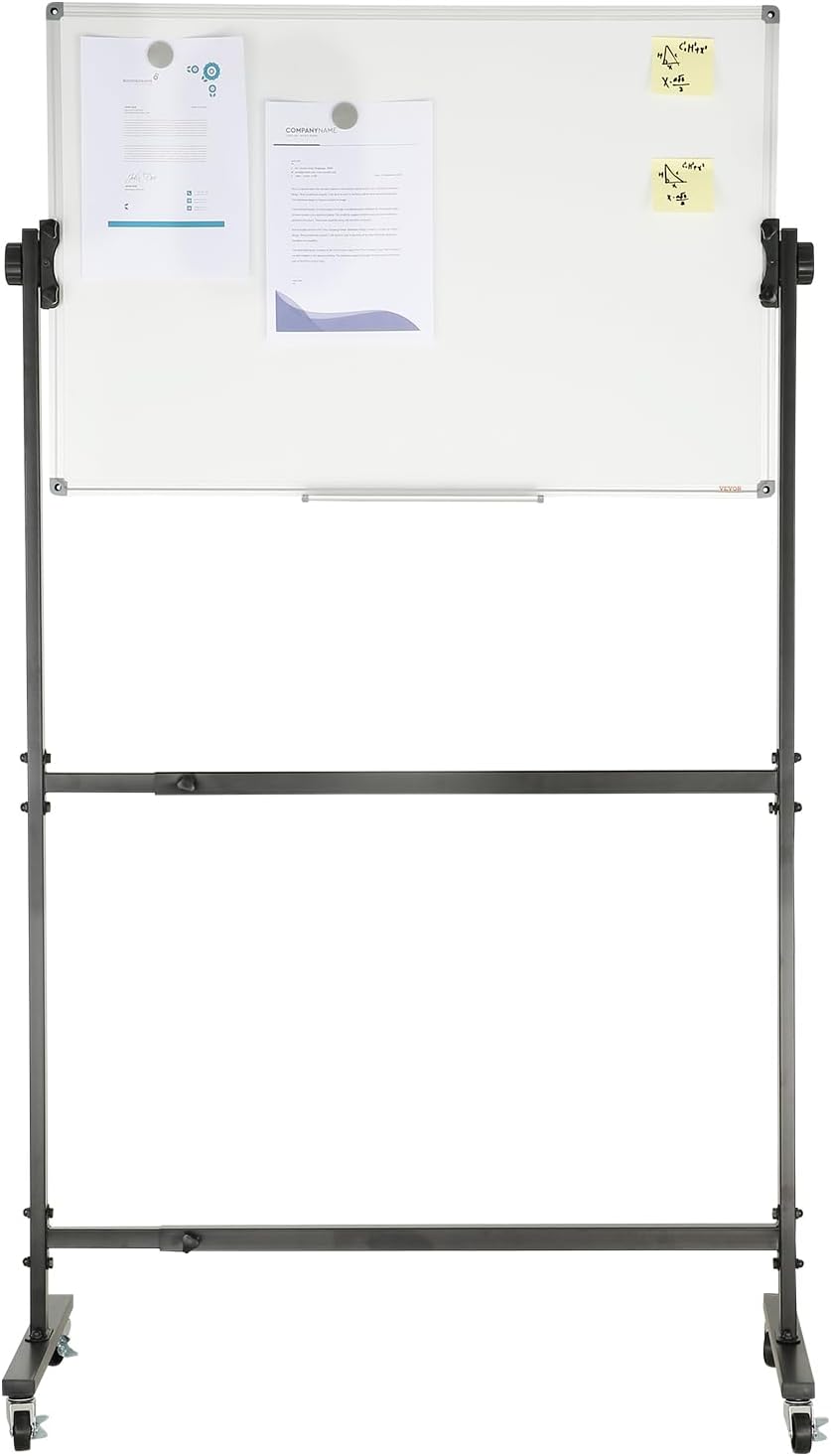VEVOR Dry Erase Calendar for Wall, 36 x 24 Inches Whiteboard Calendar, Monthly Planner Magnetic Dry Erase Board, 1 Magnetic Erase & 2 Dry Erase Marker & Movable Tray for Restaurant Office Home School