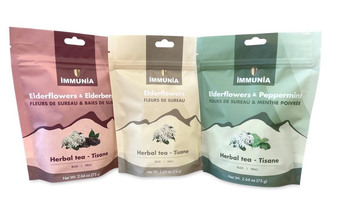 Elderflower & Elderberry Bulk – Herbal Tea Blend for Wellness (Makes up to 75 Cups) | Ideal for Baking, Jelly & Cookies | 75 g (Loose Bulk)