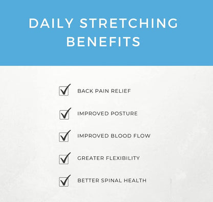 Back Stretcher Device for Back Pain Relief - Lumbar Support - Spine Deck - Massager for Back - Spine Stretcher Helps Lower Back Pain - Easy Back Therapy that relieves Chronic Pain
