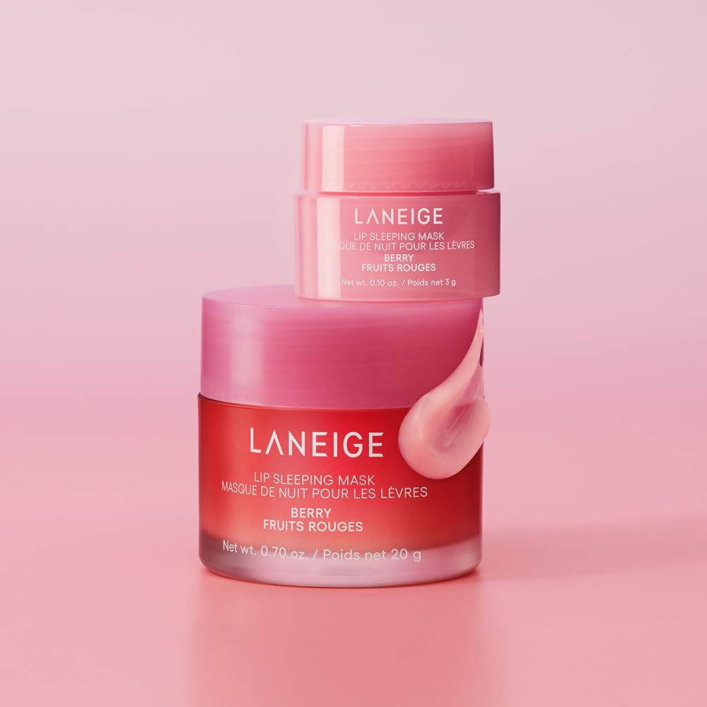 LANEIGE Lip Sleeping Mask: Nourish, Hydrate, Vitamin C, Murumuru & Shea Butter, Antioxidants, Flaky, Dry Lips