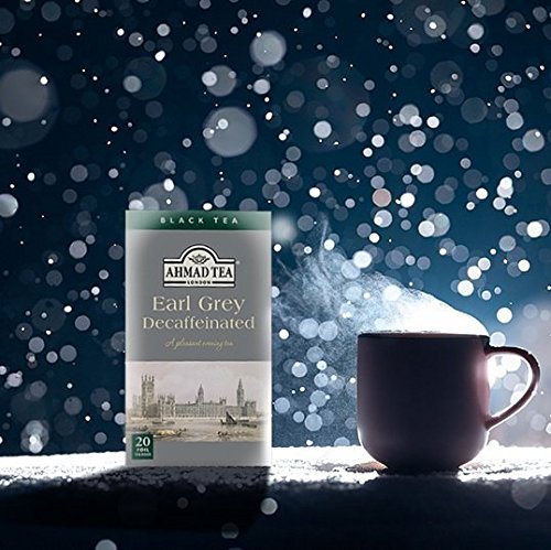 Ahmad Tea Decaffeinated Earl Grey Tea, 20-Count Boxes, 8.4 ounce (Pack of 6)