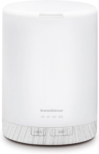 InnoGear 300ML Essential Oil Diffuser, Premium 5-in-1 Ultrasonic Aromatherapy Diffusers Mother's Gift Scent Humidifier Aroma Diffuser Vaporizer Auto-Off Timer for Room Office Home, Yellow, Medium