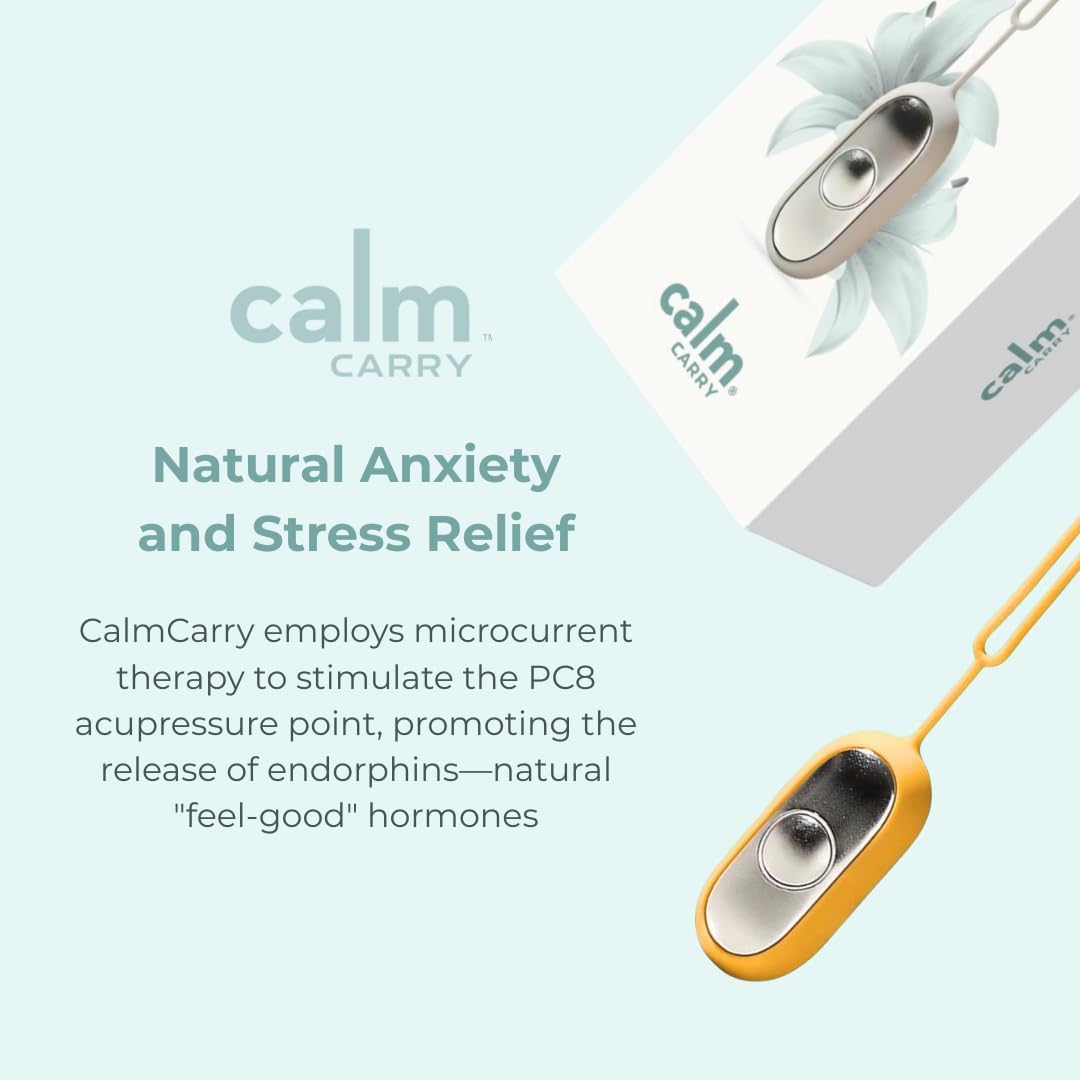 Glowco CalmCarry Sleep Aid Device – Handheld Microcurrent Relaxation Tool, Supports Calm, Focus & Gentle Relief, USB Rechargeable, Portable Wellness Device for Adults & Kids | Gray Calm Carry