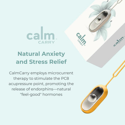 Glowco CalmCarry Sleep Aid Device – Handheld Microcurrent Relaxation Tool, Supports Calm, Focus & Gentle Relief, USB Rechargeable, Portable Wellness Device for Adults & Kids | Gray Calm Carry
