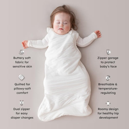 KYTE BABY Sleep Bag 1.0 TOG, Rayon Made From Bamboo Wearable Blanket, Dual Zipper For Infants And Toddlers Nursery Essentials