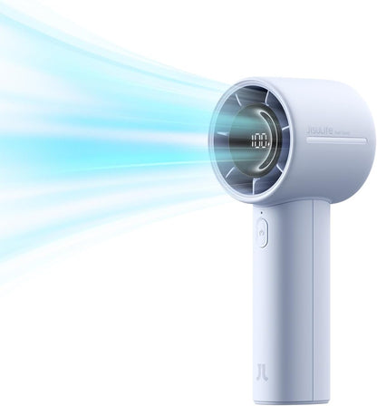 JISULIFE Handheld Turbo Fan Life10S, 28H Max Runtime, Strong Wind, Gray