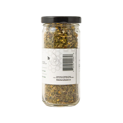 Chamomile Loose Leaf Tea, Pure Natural Herbal Tea Blend with Elderberry, Red Raspberry Leaf and Peppermint (2 ounce)