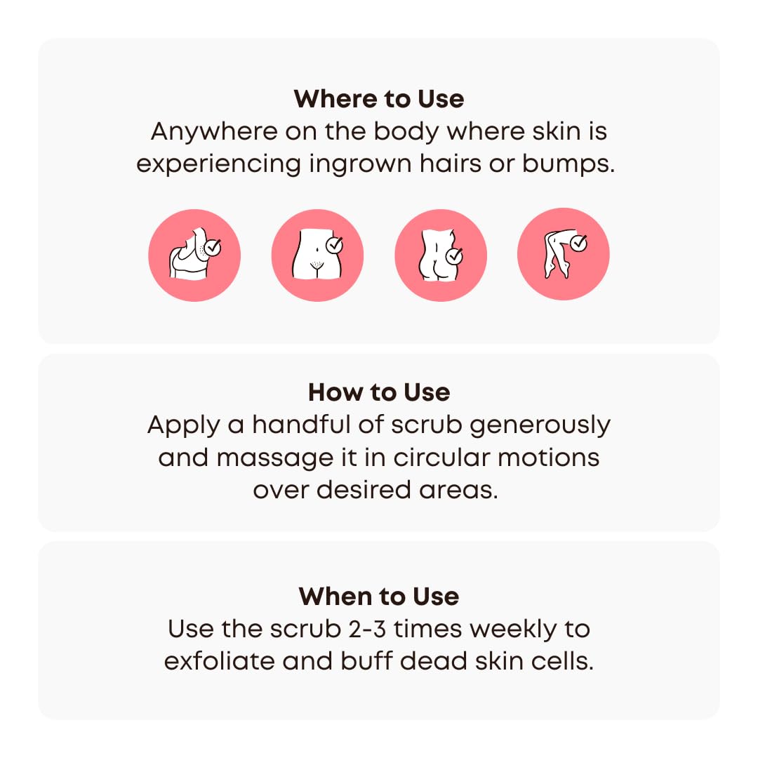 Bushbalm Dark Spot Exfoliating Scrub - Natural Body Scrub Exfoliant to Hydrated, Soften and Enhance Glow in Skin - Bermuda, 236 ml