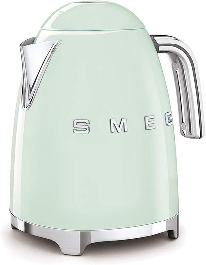 SMEG KLF03 Electric Kettle 1.7L (7 Cup), Retro Hot Water Boiler for Tea & Coffee, Fast Boiling, Auto Shut-Off, Soft Open Lid, 360° Swivel Base Countertop Kettle – Matte Champagne