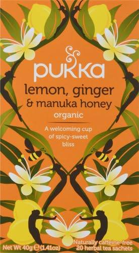 Pukka, Tea Lemon Ginger Manuka Honey Organic, 20 Count