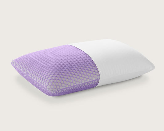Purple Harmony Pillow - Medium Loft, Standard Size - Cooling Gel Neck and Side Sleeper Pillow, Weightless Medium Feel, GelFlex Grid and Talalay Latex Foam for Pressure-Relieving Support