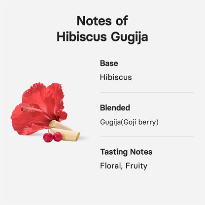 OSULLOC Hibiscus Gugija Herbal Tea with Goji Berry, 1.27 oz