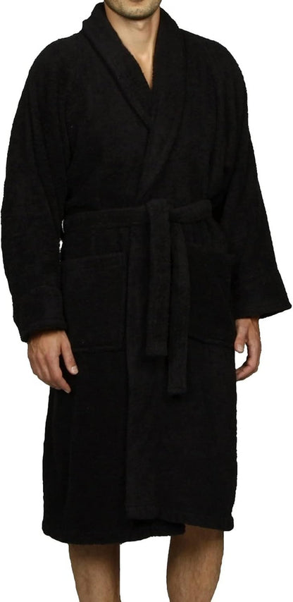 Cotton Unisex Terry Robe, Soft And Absorbent Robes For Men And Women, Bathroom Accessories