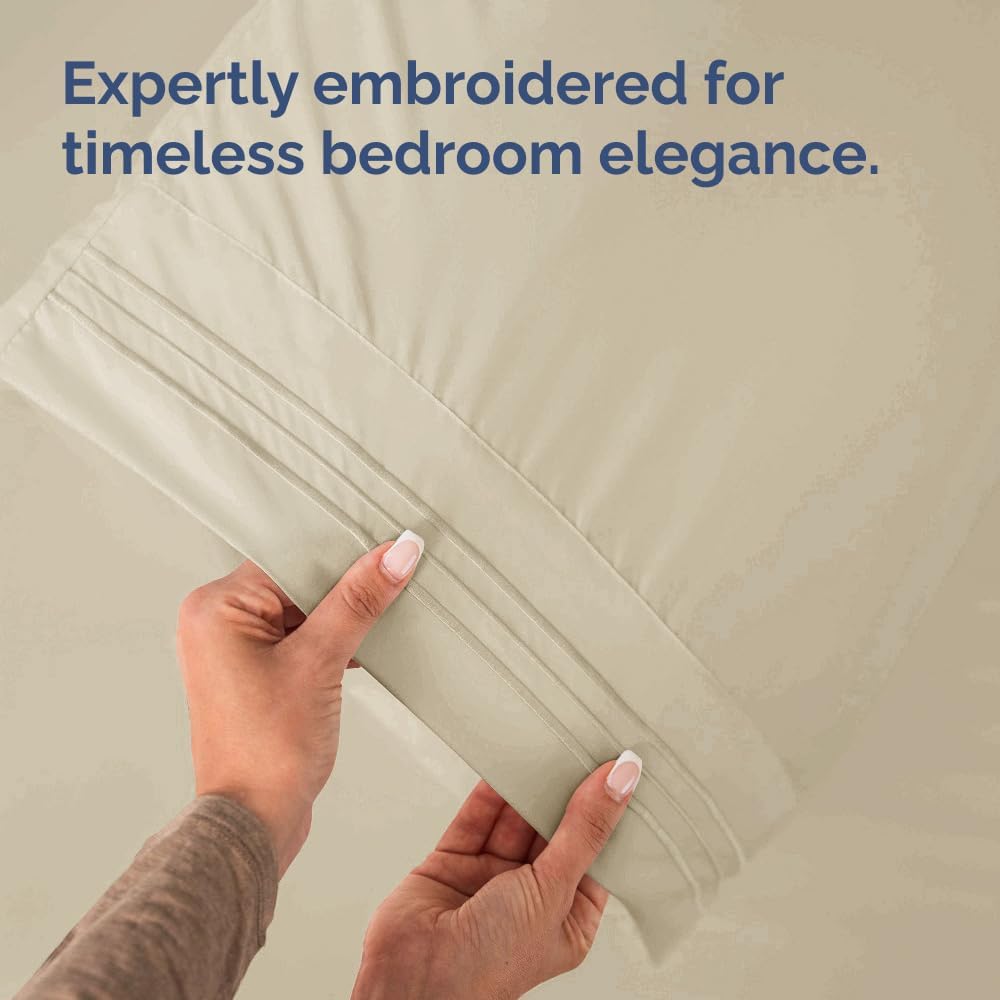 Standard Pillow Cases Set of 10 - Ultra Soft Hotel Quality Pillowcase Covers - Comfy, Cozy & Wrinkle Free - Shrink, Stain and Fade Resistant - Machine Washable Pillow Protectors - 10 Pcs Set - White - Colors A